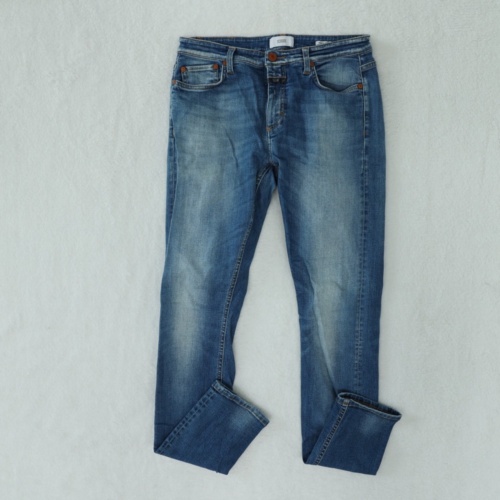 Closed Lizzy Skinny Jean Womens Size 29 Blue Stretch Italy Candiani Denim $260
